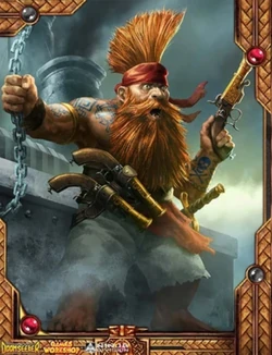 Kazrik Sharkbiter, a long-time companion of Long Drong