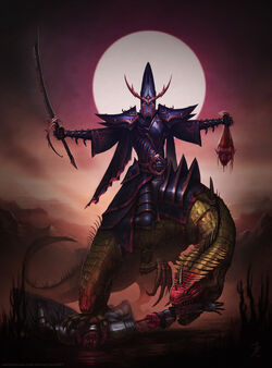 Dark elf cold one rider