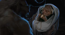 A  discovers a Gave in the wilderness