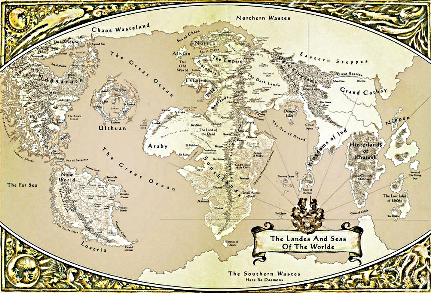 Warhammer Map Of The World Warhammer World | Warhammer Wiki | Fandom