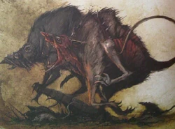 A pack of vicious Giant Rats set loose on the enemy.