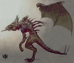 Winged nightmare concept