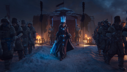 Tzarina Katarin Leading her Men to Battle