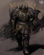 A Champion of Tzeentch as depicted in Warhammer Online: Age of Reckoning.