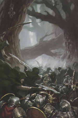 Warhammer Wood Elves vs Dwarfs