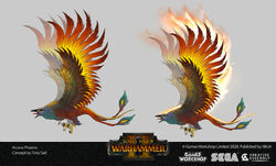 Total War Warhammer Arcane Phoenix Concept Art by Tony Sart