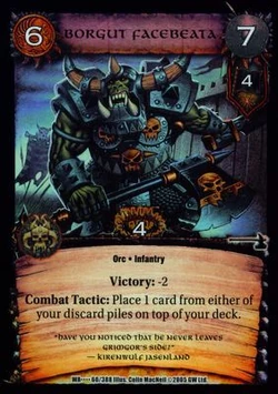 Figurine Warhammer – Borgut Facebeater – Ork En Métal – Occasion