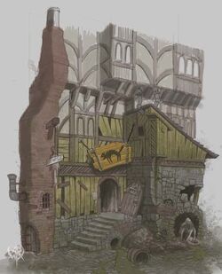 Warhammer Online Tavern Concept Art 4