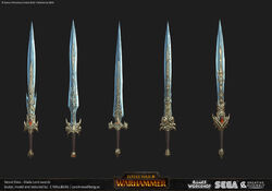 Total War Gladelord Swords Render