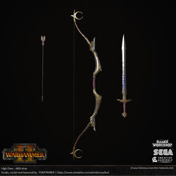 Total War Warhammer Alith Anar Weapons Render 1