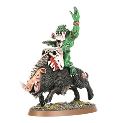 Warhammer 5205 Savage Orc Boar Boy Rider Metal 1996 - Games Workshop OOP