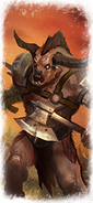 A Minotaur as depicted in Total War: Warhammer.