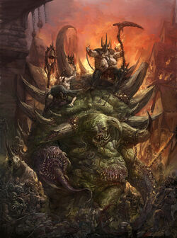 The  of Norsca, clockwise from the top -- Otto, Ghurek and Ethrac Glott.
