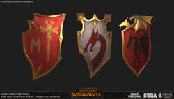 Total War Blood Knight Shields Render