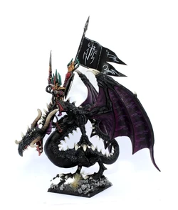 Games Workshop Warhammer Dark Elf Lord On Black Dragon - Fantasy Miniature Figure