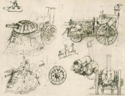 Leonardo sketch steam tank