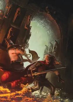 Gotrek e Felix all'interno della grande rete fognaria di Nuln.