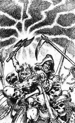 Gotrek e Felix combattono i non morti nelle rovine Naniche di Alimento.