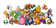 Mario characters group artwork