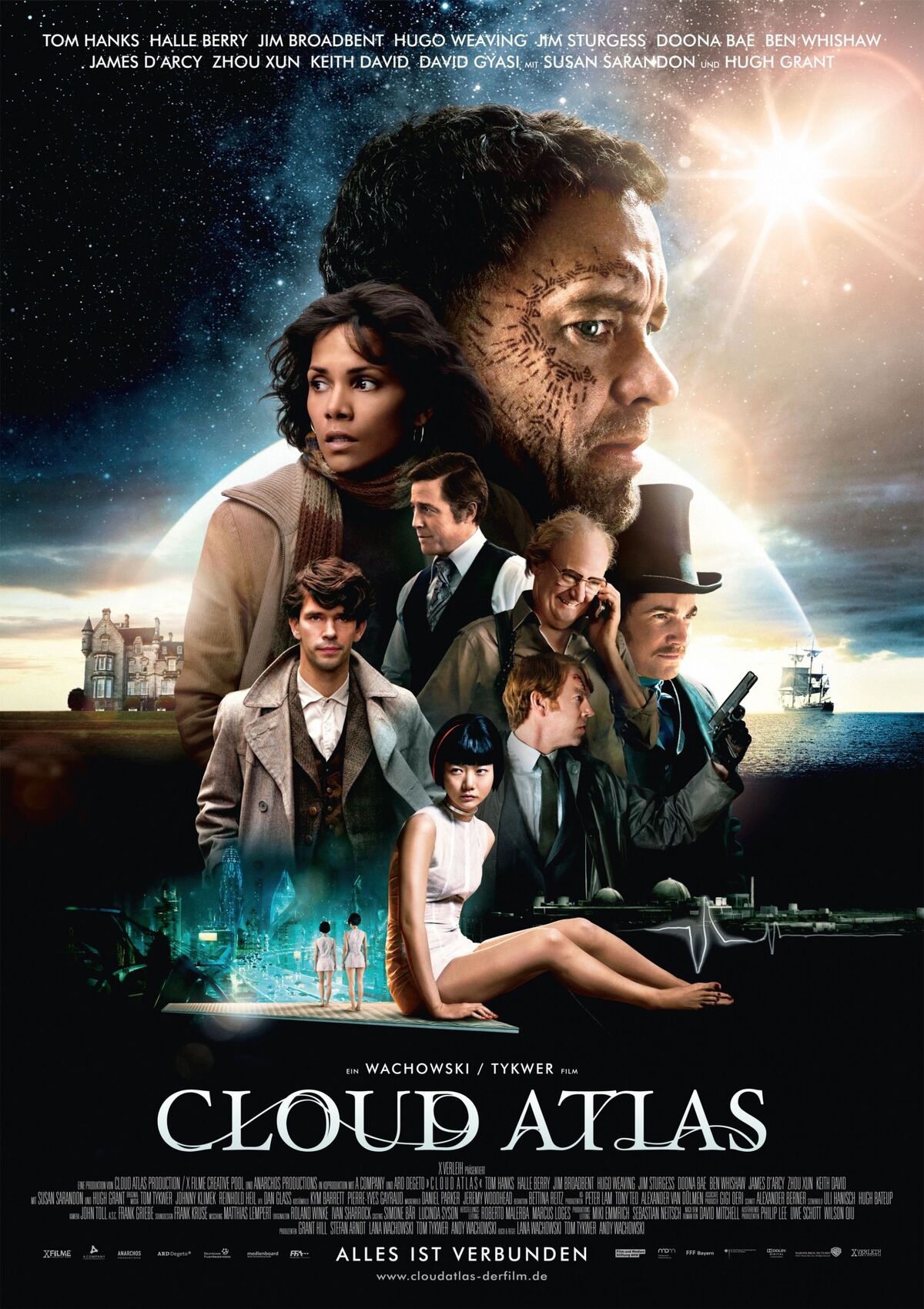 The Seven Most Surprising Faces of Cloud Atlas, From White Halle Berry to  Tribal Hugh Grant