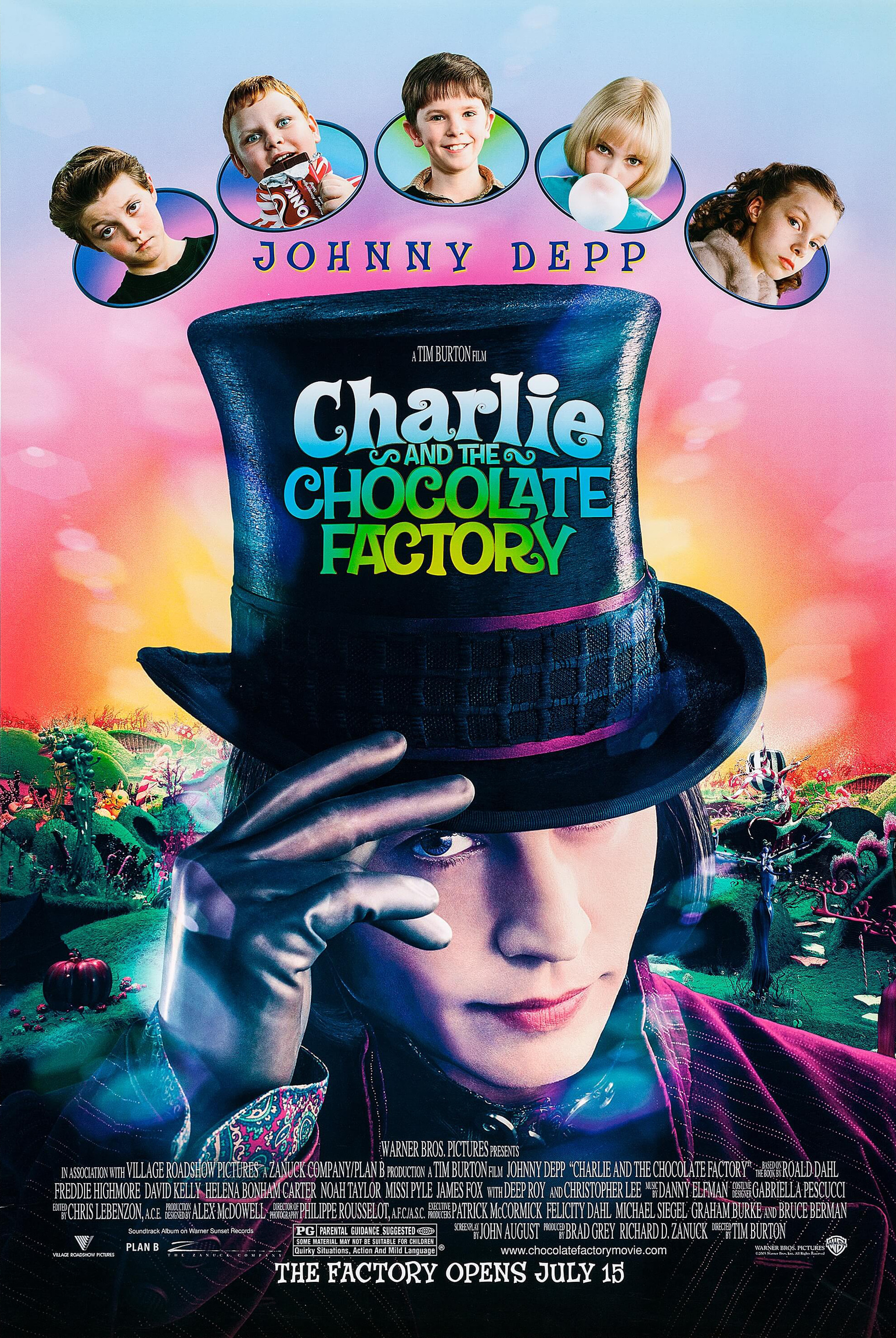 Charlie and the Chocolate Factory (film) Warner Bros picture
