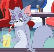 Dollface drinking some lemonade (2).