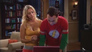 Cuoco As Penny in Season 2 where Penny orders Sheldon to get her an enchanted sword