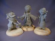 Maquette figures of the Eds