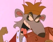 The Mouse Queen laughs at all the misfortunes.