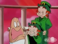 Big Fat Baby is spooked by the Leprechauns from The Wearing of the Grin