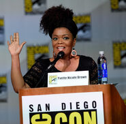 Yvette Nicole Brown speaks onstage at the 2014 San Diego Comic Con.