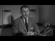 Brian Donlevy as Capt. Ed Bates in the 1956 movie A Cry in the Night.