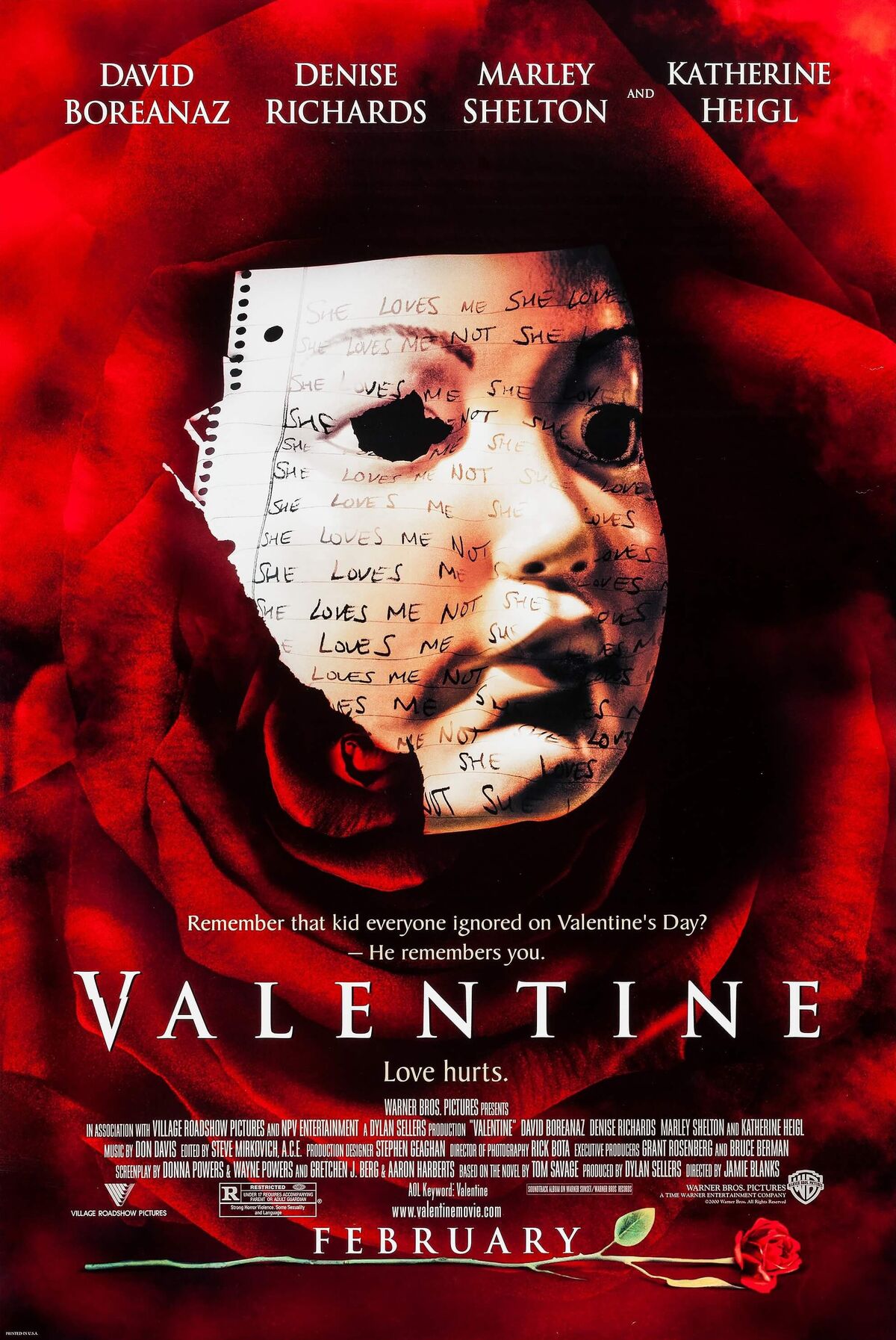 Valentine (film) Warner Bros. Entertainment Wiki Fandom