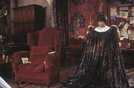HarryPotter WB F1 HarryHoldingInvisibilityCloakInGryffindorCommonRoom Still 100615 Land
