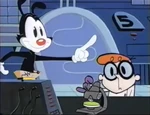 Yakko and Dexter.jpg (139 KB) Yakko with Dexter in a promo advertising Animaniacs' arrival on Cartoon Network