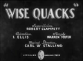 Wise Quacks Title Card