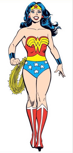 Cartoon Wonder Woman PNG image