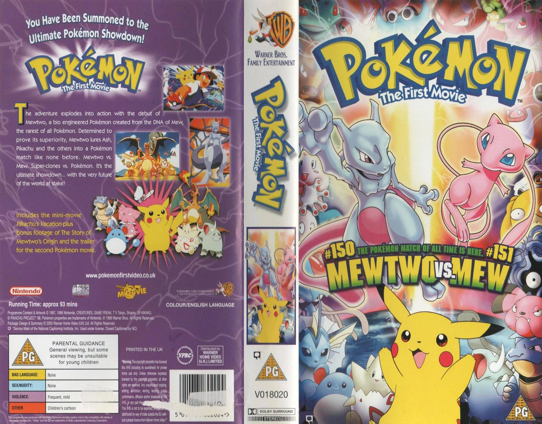 Pokemon The First Movie Warner Home Video (UK) Wiki Fandom