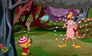 Foghorn Leghorn naked in nature