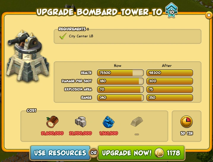Bombard Tower War of Mercenaries Wiki Fandom