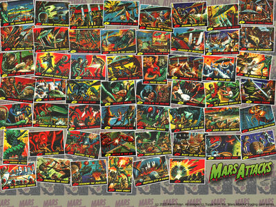 Mars attacks card set