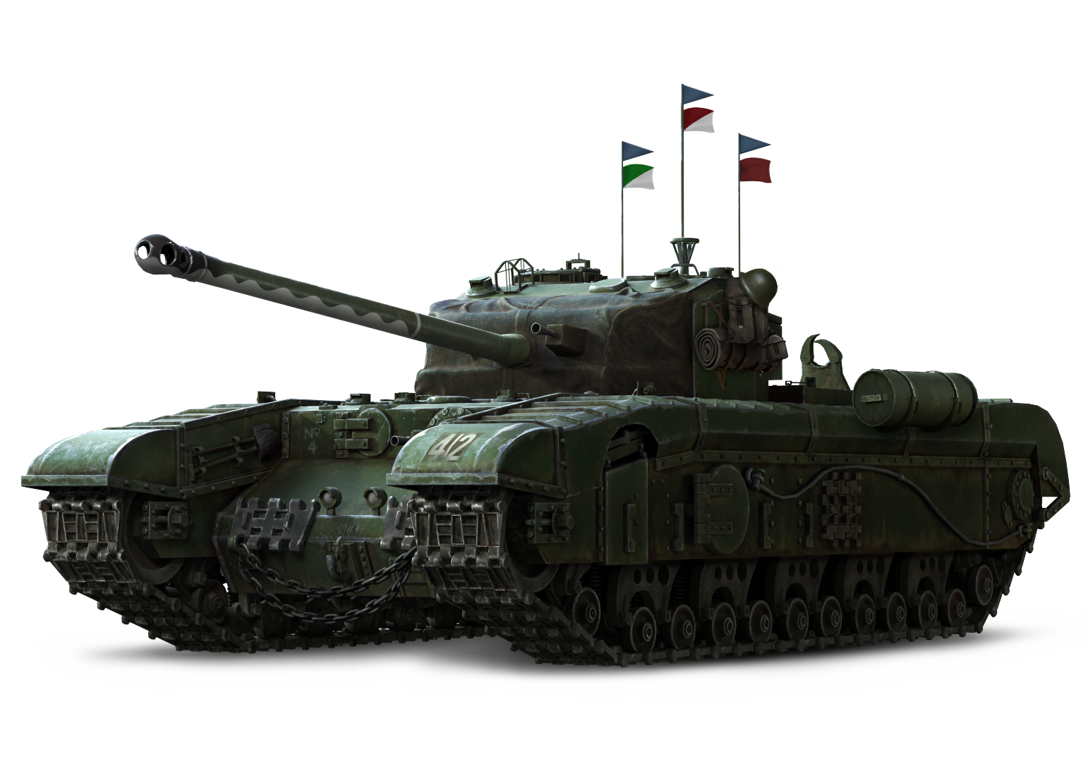 King Sombra - Tank, Infantry, Black Prince (A43) by AlVchFokarev