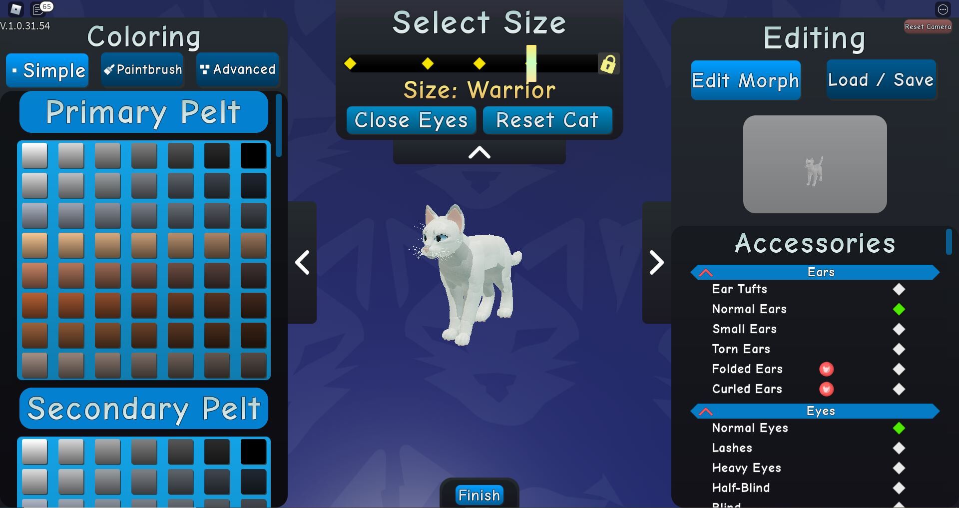 Character Customization Warrior Cats Ultimate Edition Roblox Rp Wiki Fandom - roblox morph tutorial