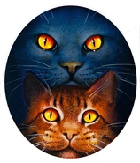 Sturmpelz und Bach wo kleiner Fisch schwimmt auf dem englischen Cover von Verbannt[29]