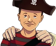 Darrel in Flucht aus dem Wald