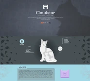 Wolkensterns Profil auf der offiziellen englischen Website