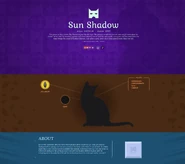 Sonnenschattens Profil auf der offiziellen englischen Website