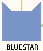 Blausterns Icon auf dem www.warriorcats.com-Stammbaum