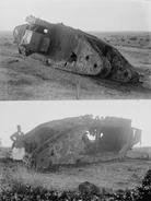 Уничтоженный Mark I, провинция Газа.