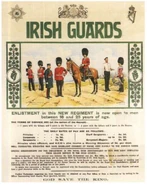 Агитационный плакат Ирландской Гвардии, 1901 г. Требуются мужчины от 18 до 25 лет.